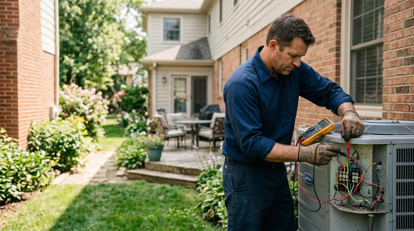 HVAC technician working near South Woodstock, VT